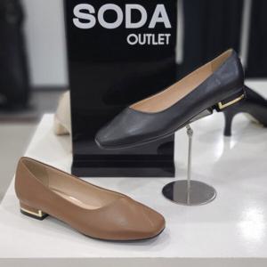 [소다][소다]여성 데일리 플랫 단화 펌프스 FLF309_DG