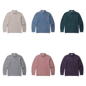 [올젠]멜란지 원사 사카리바 카라 티셔츠 6종 ZOE4TT1301