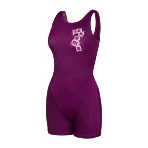 [레노마수영복]여성 2부U백 빈티지 퍼즐 반신수영복 와인 RN-LF2E861-WN