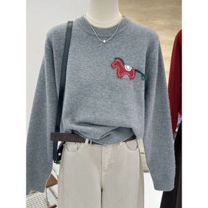 [카라]KARRA 컬러홀스라운드니트_A5W0684