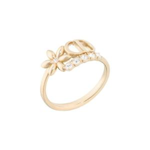 디올 쁘띠 CD 데이지 링 피니쉬 메탈 앤 톤 크리스탈 골드 실버 R2732WOMCY-D03S