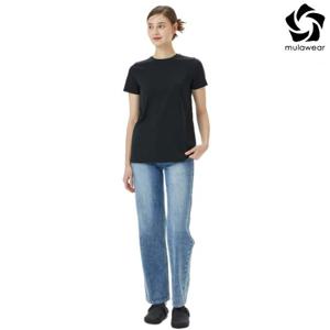 뮬라웨어 여성 워밍 업 숏 슬리브 AWNETS701-BK-YDP