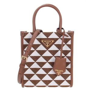 [프라다] 심볼 자수 패브릭 미니 백 / 1BA355 2FKL F0I0U V OOM