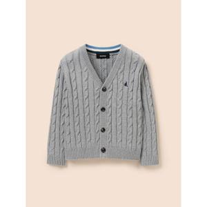 [빈폴키즈] [Essential] 클래식 케이블 브이넥 카디건  그레이 (BI615AUE33)