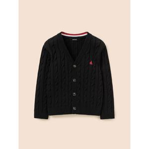 [빈폴키즈] [Essential] 클래식 케이블 브이넥 카디건  블랙 (BI615AUE35)