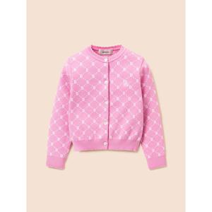 [빈폴키즈] 여아 모노그램 카디건  라이트 핑크 (BI615AG01Y)