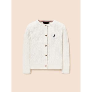 [빈폴키즈] [Essential] 여아 클래식 케이블 카디건  아이보리 (BI615AGE20)