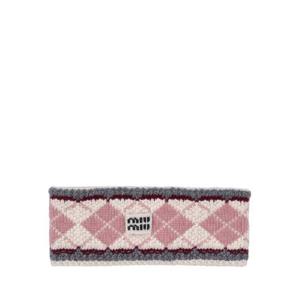 미우미우 머플러 스카프 5IH0442IEI F0X46 TALCO ROSA