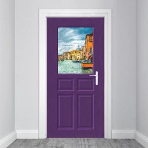 현관문시트지 엠보에어프리 베니스의아침