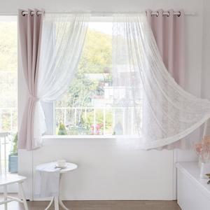 까르데코 디망쉬 암막+로코코 레이스 창문커튼4장