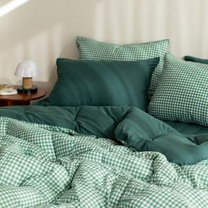 헬로우슬립 모던체크 양면 옥수수솜 사계절 차렵이불(SS이불단품)-4color