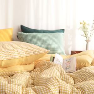 헬로우슬립 모던체크 양면 옥수수솜 차렵이불(SS이불베개세트)-7color