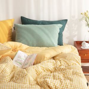 헬로우슬립 모던체크 양면 옥수수솜 사계절 차렵이불(Q이불단품)-7color