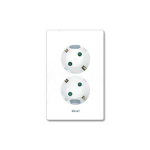 매립콘센트 2구 콘센트 LINE S 화이트