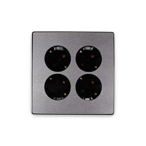 매립콘센트 4구 콘센트 D4 블랙&로즈골드