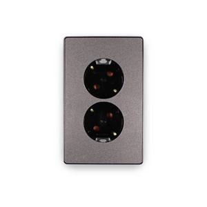 매립콘센트 2구 콘센트 D4 블랙&로즈골드