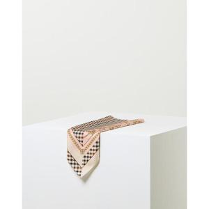 [닥스ACC][선물포장]베이지 체크체인 PETIT 삼각 스카프&링 세트 DCSC2F825I2