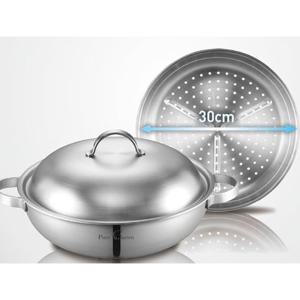 [풍년]퓨어가르텐 통5중 파티웍세트(웍+찜기)30cm JU