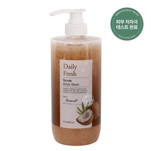 푸드어홀릭 데일리 프레시 스크럽 바디워시 코코넛 800ml /촉촉한 저자극 각질케어