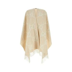 구찌 리버시블 점보 GG 캐시미어 케이프 7743084GABX 9877 WHITE