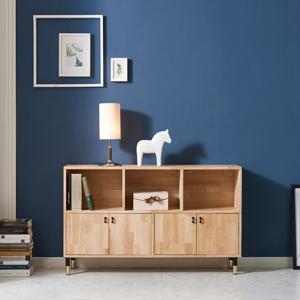 아이앤 데이안 1200 고무나무 수납 책장 거실장 FI