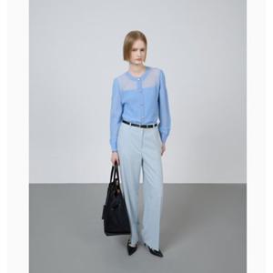 [ZOOC] 울 블렌드 시스루 블록 가디건 (Z251KSL003)