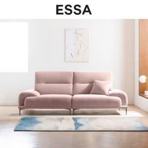 [쿠션&상품권증정][에싸] 베레나 3인 리브 패브릭 소파