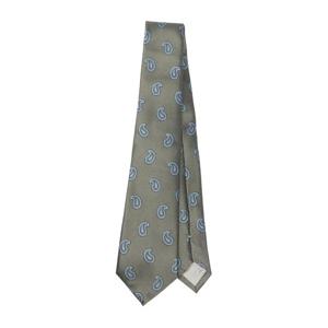 조르지오아르마니 그레이 페이즐리 실크 타이 GM000800 TE16569