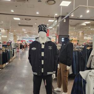 인터크루 HC10 남여공용 소매배색 야구점퍼 ITZ1UJ02A