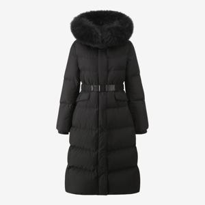 [쥬크]벨티드 슬림핏 롱 구스패딩 (Z254PSG303)