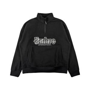 [엄브로]엄브로 기모 레터링 하프집업 맨투맨 UP421CFSN4