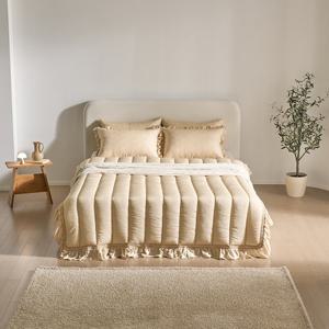 [미세스문] 25년 SK_마카롱 프릴 침구 풀세트(이불+패드+베개커버)