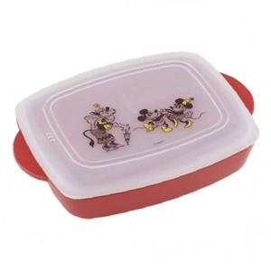 미키마우스 레트로 유아동 뚜껑 간식식판 그릇