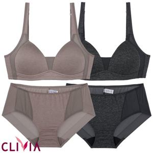 크리비아 메쉬 노와이어 몰드 브라팬티 A컵 cst1776