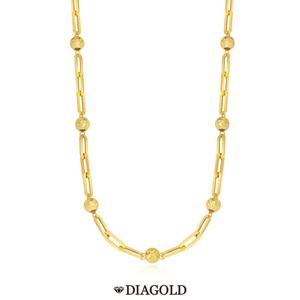 디아골드 24K 순금 컷팅볼 클립체인 목걸이