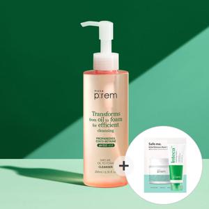 메이크프렘 오일 투 폼 클렌저 200ml (+안심팩 1매+인테카크림 10ml)