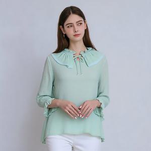 (아날도바시니) 프릴 카라 블라우스 (AV04BL03M)