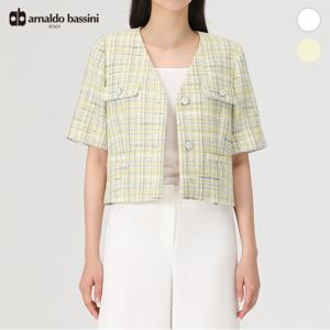 (아날도바시니) 트위드 반팔 자켓(AV06JK02M)