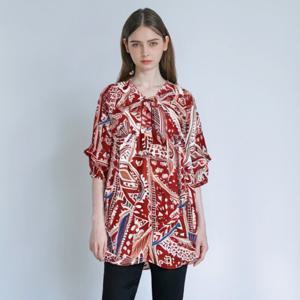 (아날도바시니) 에스닉 나염 7부 블라우스(AV07BL06M)