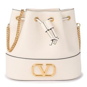 (명품) 라프리마 발렌티노 브이링 체인 버킷백 아이보리