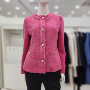 [조이너스]여성 브랜드 라운드 트위드 24신상 겨울 봄 자켓JES2W