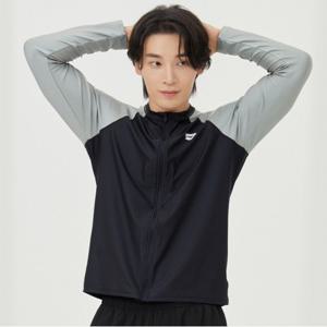 [아레나공식] 남성 선셋 릴렉스핏 집업 래쉬가드 A4BM1RR48BLK