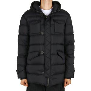 에르노 25FW 남성 에스키모 구스다운 패딩 블랙 PI004ULE 12456Z 9300