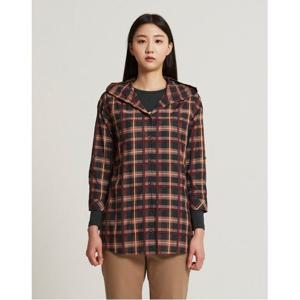 [올리비아로렌]체크 후드셔츠___VOCNLWF7311