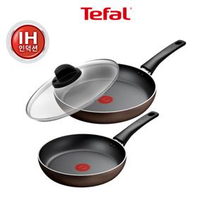 테팔 인덕션 뉴이노바시오 3종(팬24+팬28+테팔 유리뚜껑28)