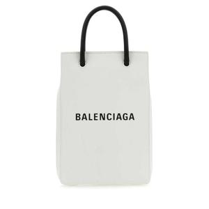 발렌시아가 여성 화이트 레더 폰 케이스 7577730AI2N 9000