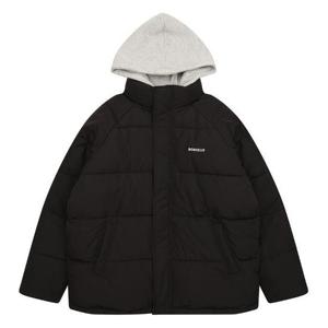 에꼴리에 세이브존03 겨울 후드 레이어드 웰론 점퍼 22R0151-BK