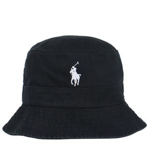 폴로랄프로렌 포니 로고 버킷햇 블랙 710798567 006