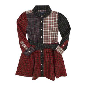 키즈 폴로 랄프로렌 원피스 313919721 RED GREEN