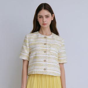 (아날도바시니) 트위드 반팔 자켓(AW06JK41W)